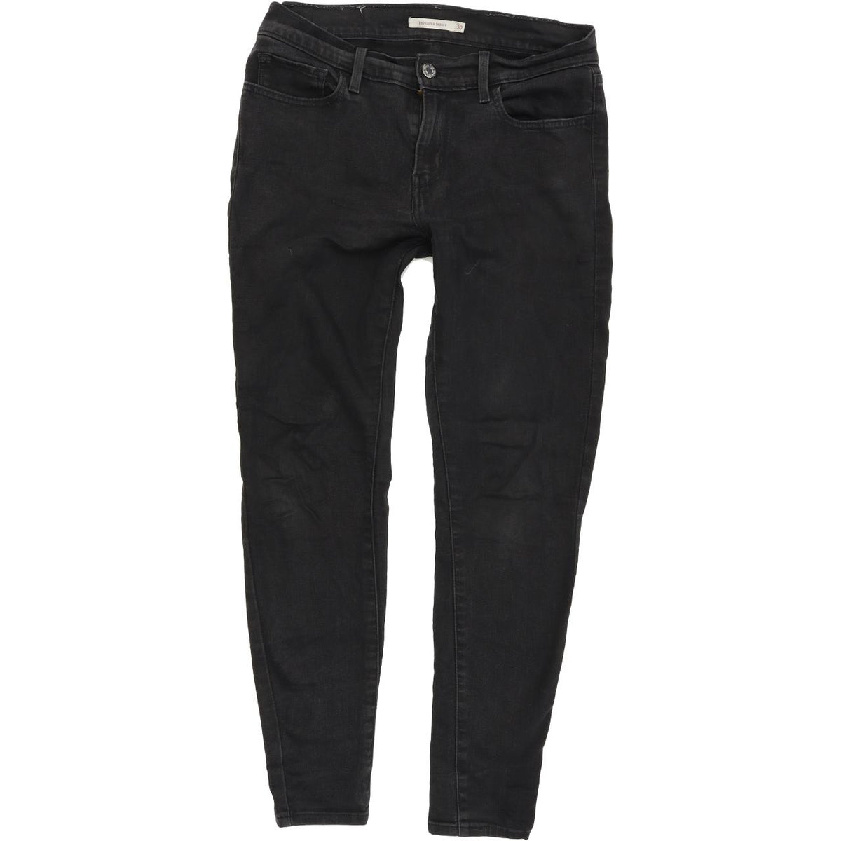 Levi's 710 Women Black Skinny Slim Stretch Jeans W30 L28