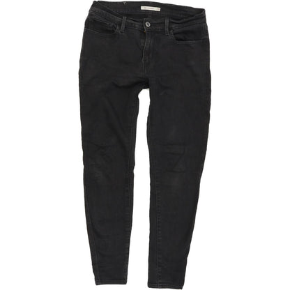 Levi's 710 Women Black Skinny Slim Stretch Jeans W30 L28