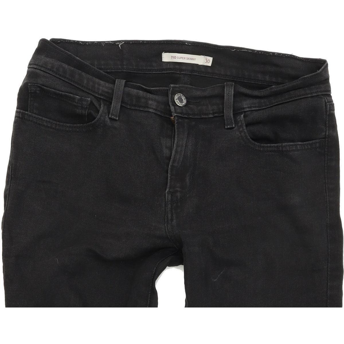 Levi's 710 Women Black Skinny Slim Stretch Jeans W30 L28