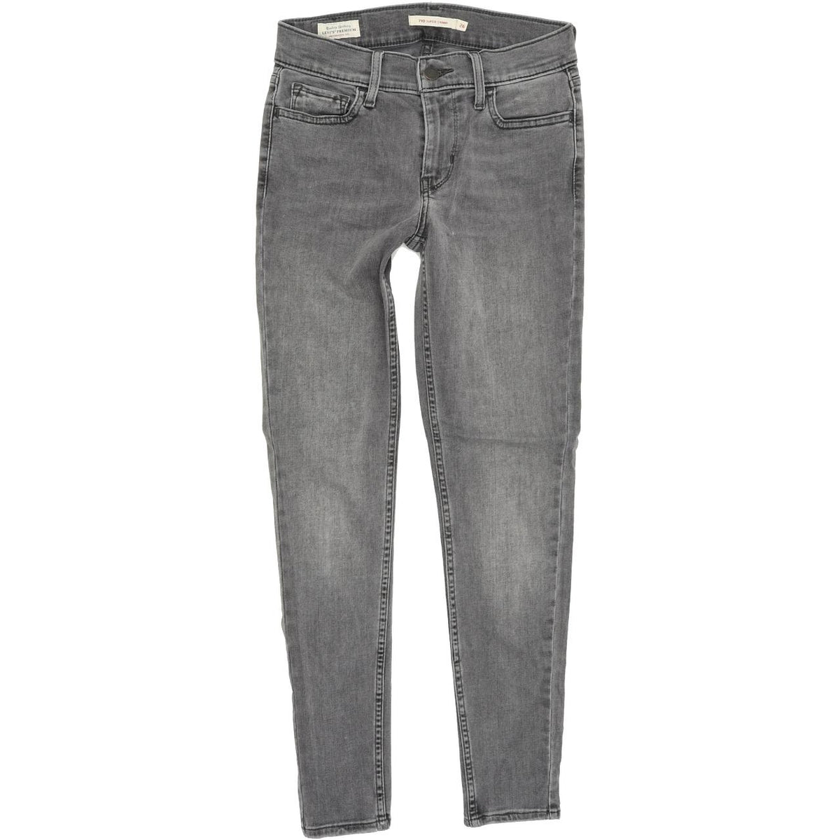 Levi's 710 Women Grey Skinny Slim Stretch Jeans W26 L28