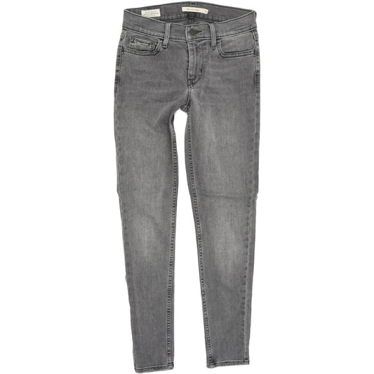Levi's 710 Women Grey Skinny Slim Stretch Jeans W26 L28