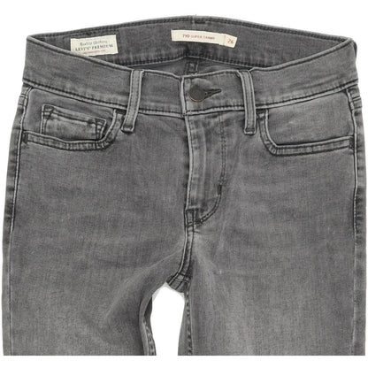 Levi's 710 Women Grey Skinny Slim Stretch Jeans W26 L28