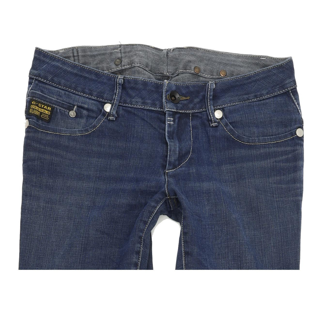 G-Star Midge Women Blue Straight Regular Stretch Jeans W30 L30