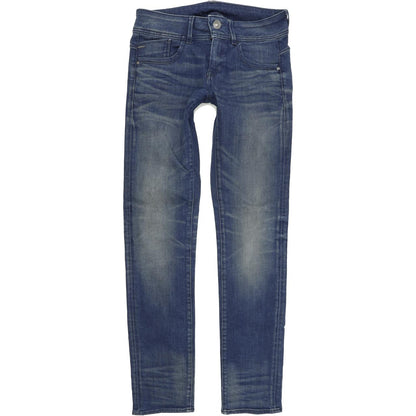 G-Star Women Blue Straight Regular Stretch Jeans W28 L32