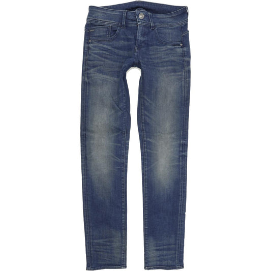 G-Star Women Blue Straight Regular Stretch Jeans W28 L32