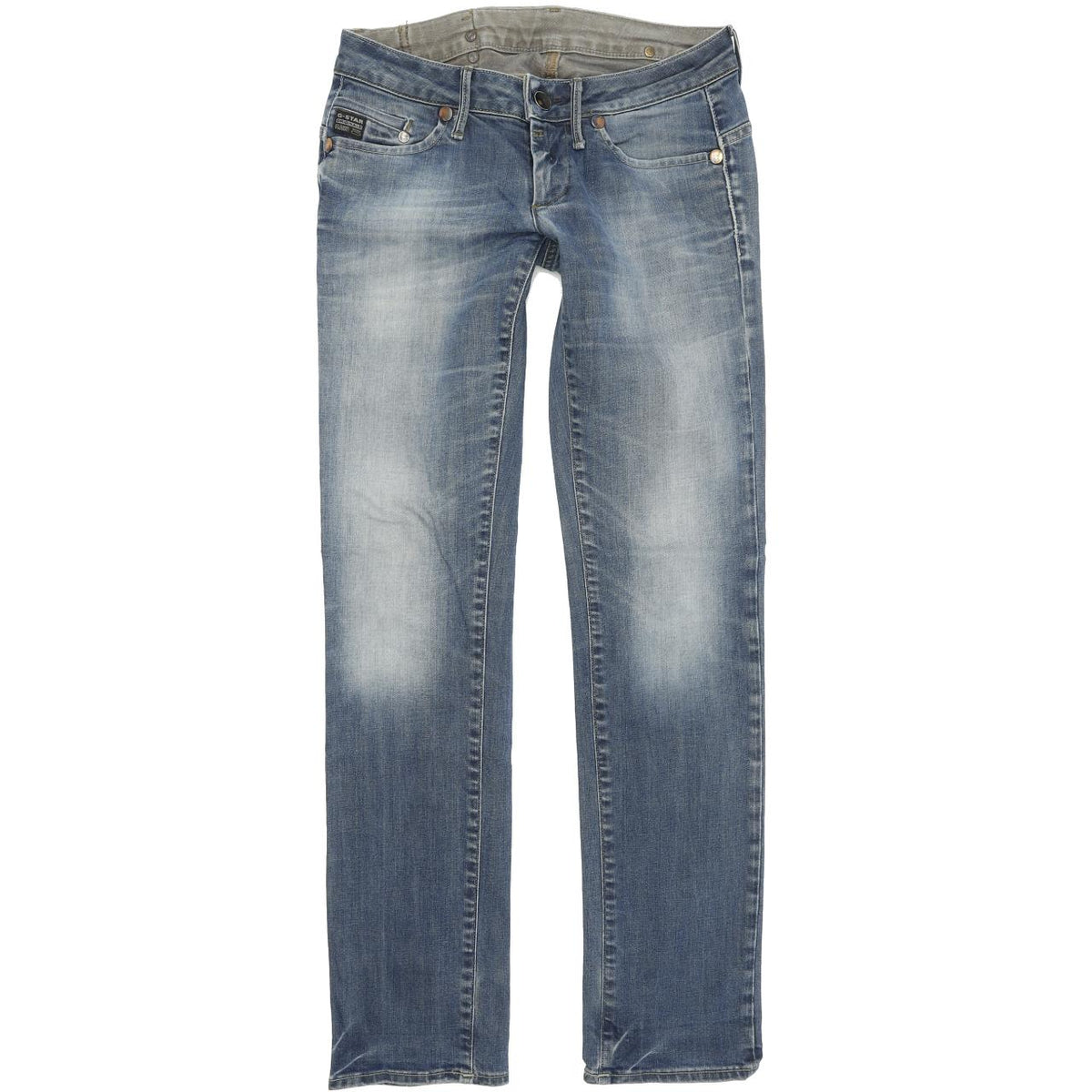 G-Star Midge Women Blue Straight Regular Jeans W27 L32