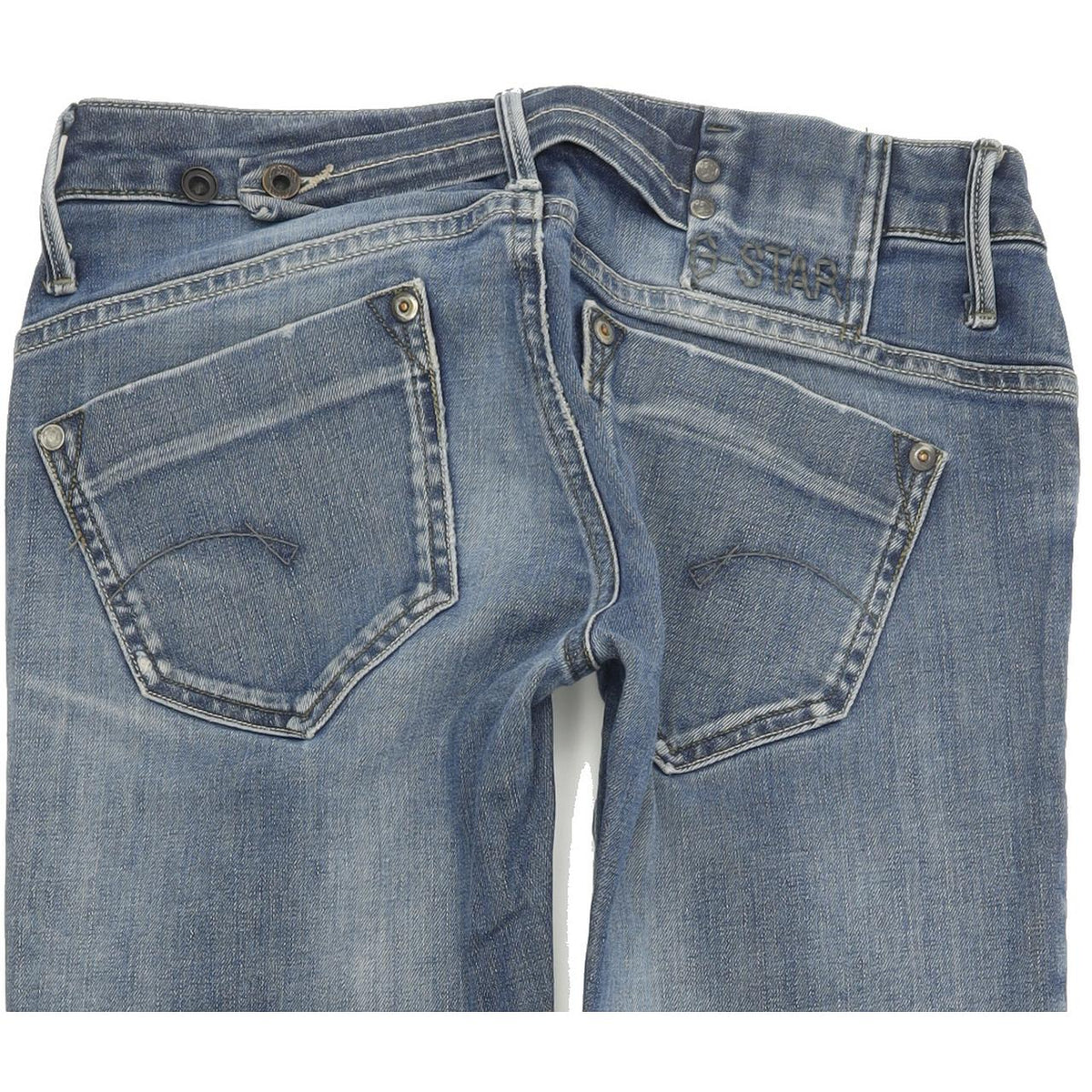 G-Star Midge Women Blue Straight Regular Jeans W27 L32