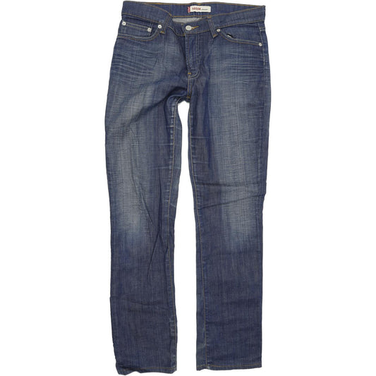 Levi's 528 Women Blue Straight Regular Stretch Jeans W31 L32