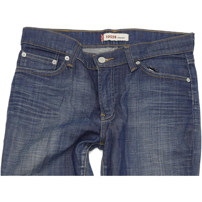 Levi's 528 Women Blue Straight Regular Stretch Jeans W31 L32