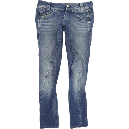 G-Star Women Blue Tapered Regular Stretch Jeans W28 L32