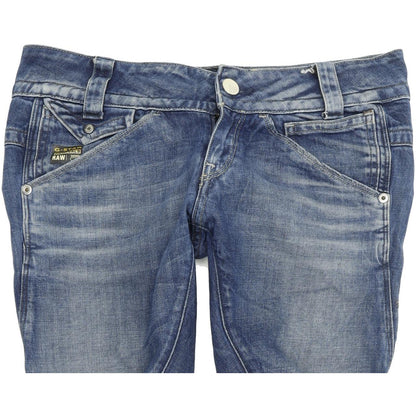 G-Star Women Blue Tapered Regular Stretch Jeans W28 L32