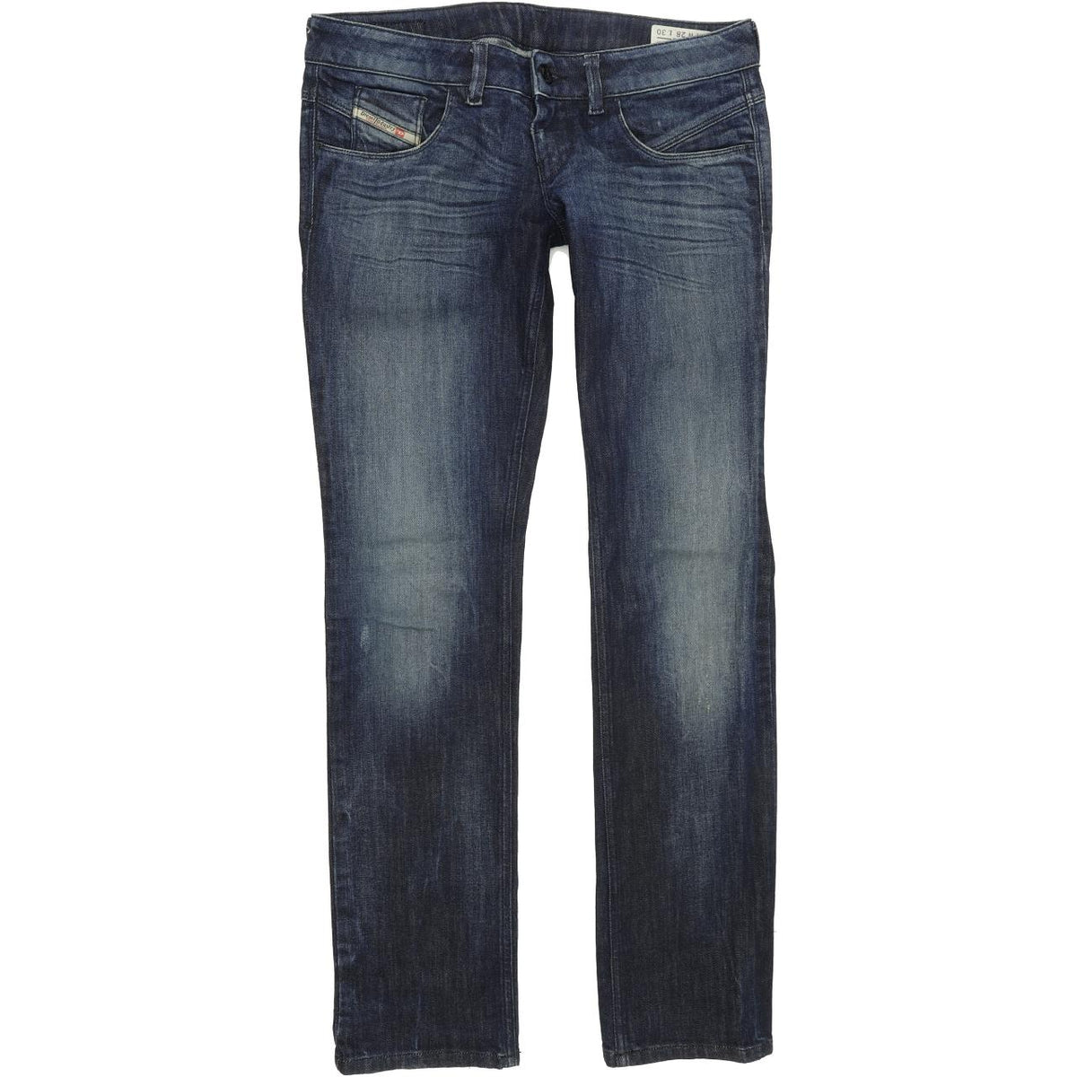 Diesel Lowette 008W8 Women Blue Straight Slim Stretch Jeans W28 L30