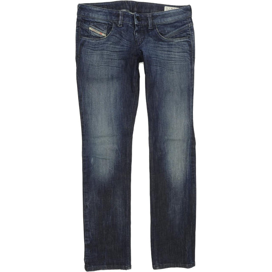 Diesel Lowette 008W8 Women Blue Straight Slim Stretch Jeans W28 L30