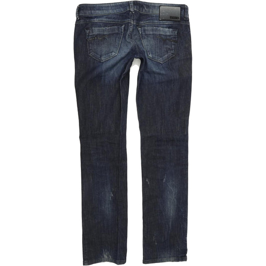 Diesel Lowette 008W8 Women Blue Straight Slim Stretch Jeans W28 L30