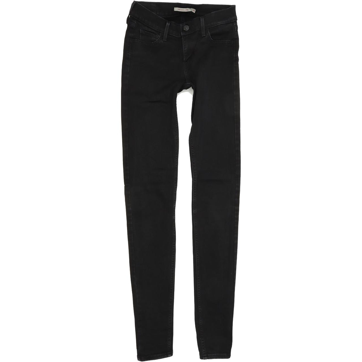 Levi's 710 Women Black Skinny Slim Stretch Jeans W26 L34