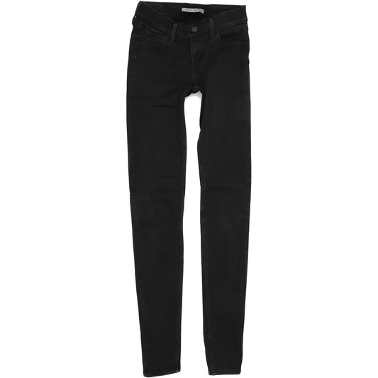 Levi's 710 Women Black Skinny Slim Stretch Jeans W26 L34