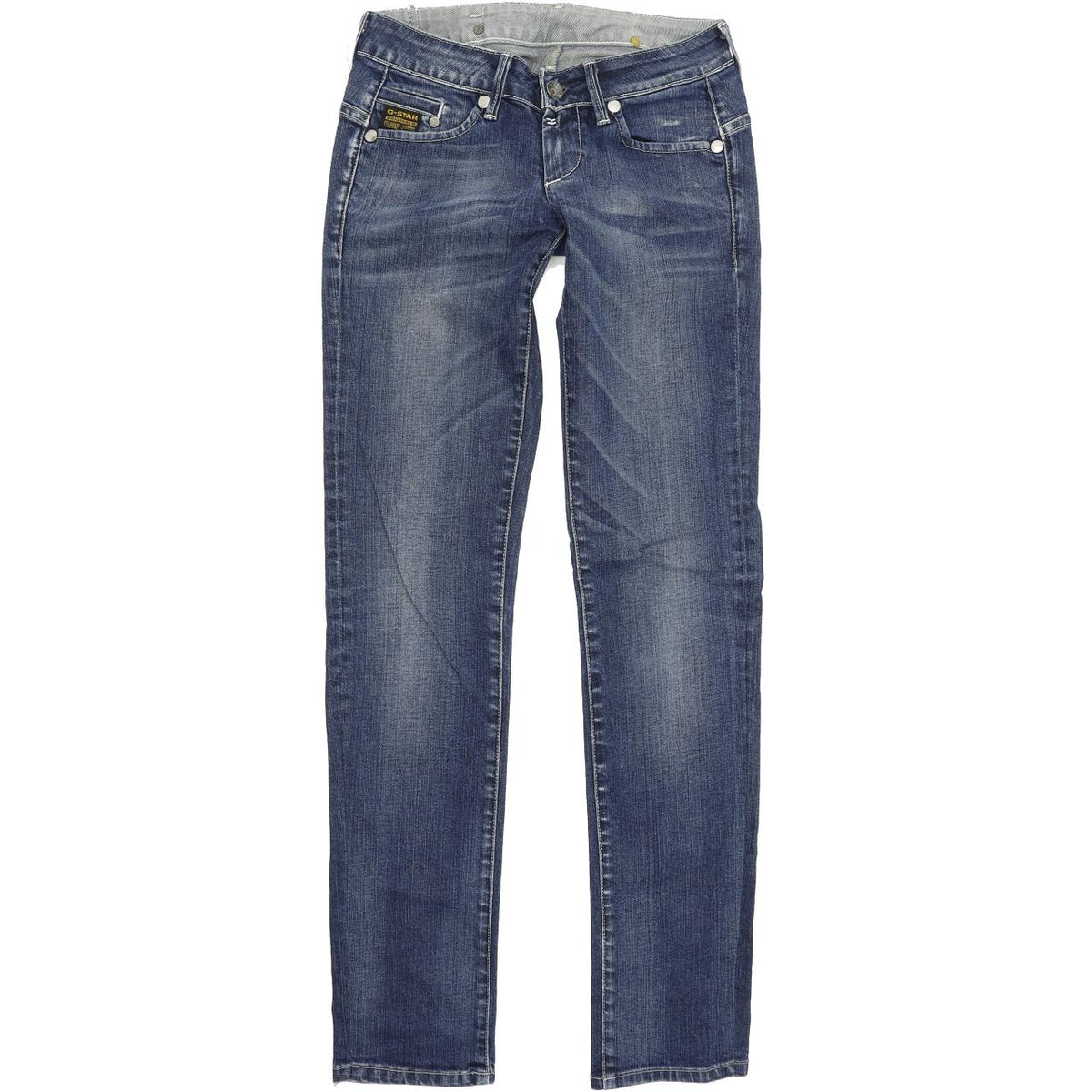 G-Star Women Blue Skinny Slim Stretch Jeans W27 L33