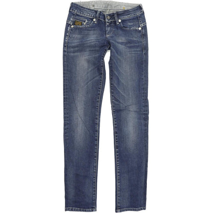G-Star Women Blue Skinny Slim Stretch Jeans W27 L33