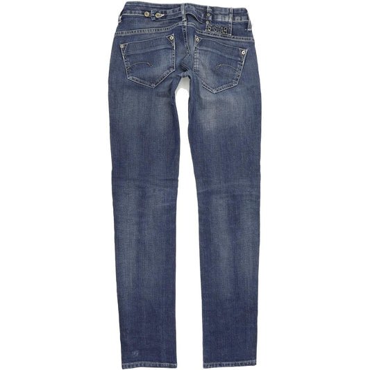G-Star Women Blue Skinny Slim Stretch Jeans W27 L33