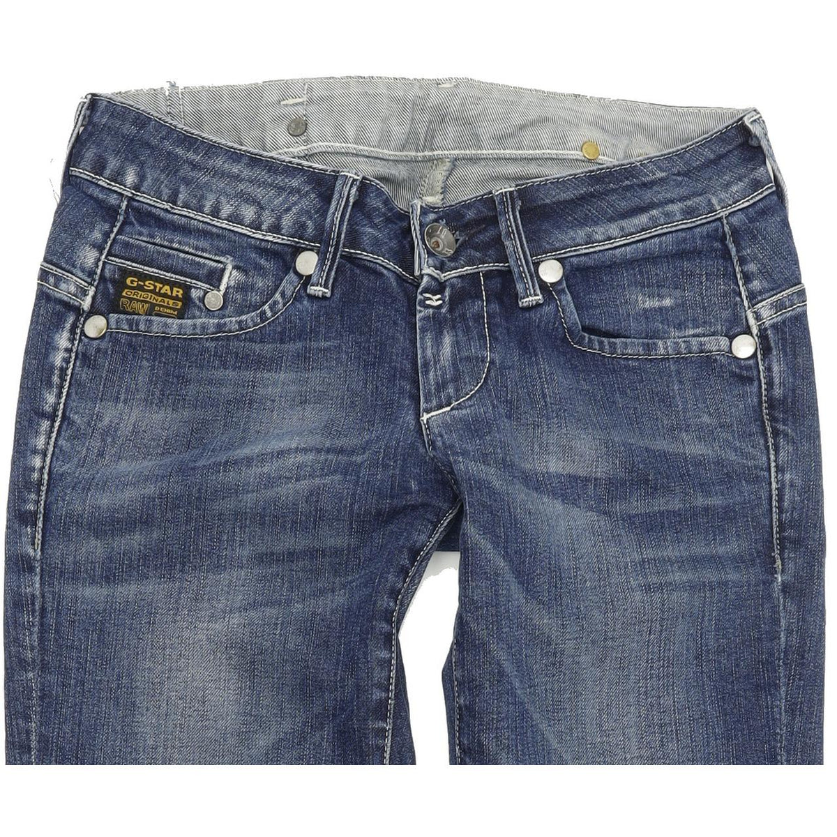 G-Star Women Blue Skinny Slim Stretch Jeans W27 L33