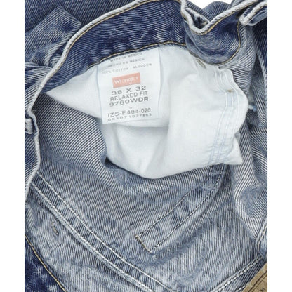 Wrangler Men Blue Straight Relaxed Jeans W38 L32