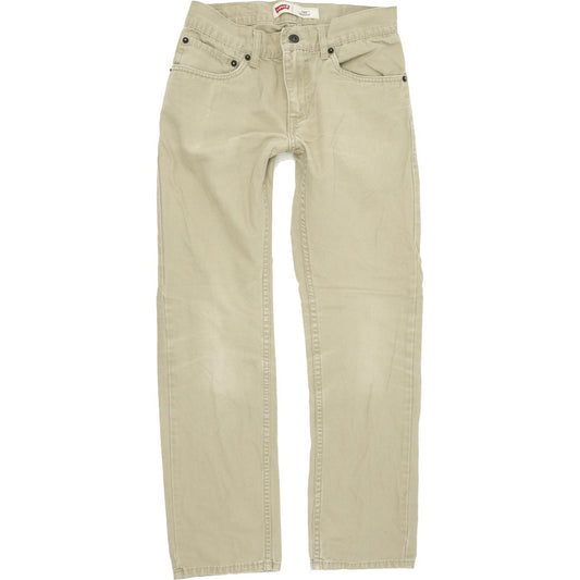 Levi's 511 Kids Beige Straight Slim Jeans W28 L28