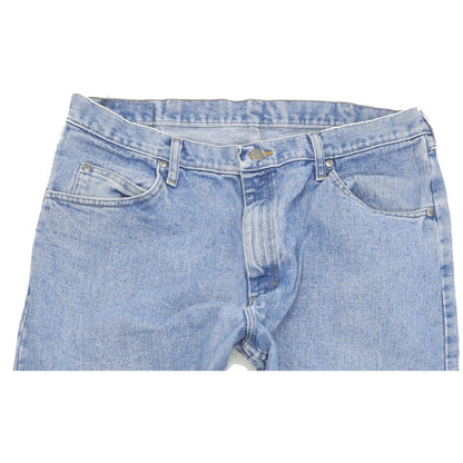 Wrangler Men Blue Straight Relaxed Jeans W38 L32