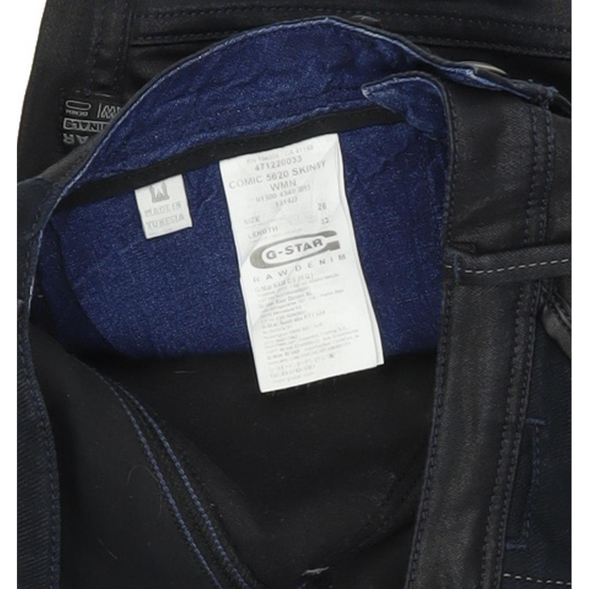 G-Star Comic 5620 Women Black Skinny Slim Stretch Jeans W26 L32