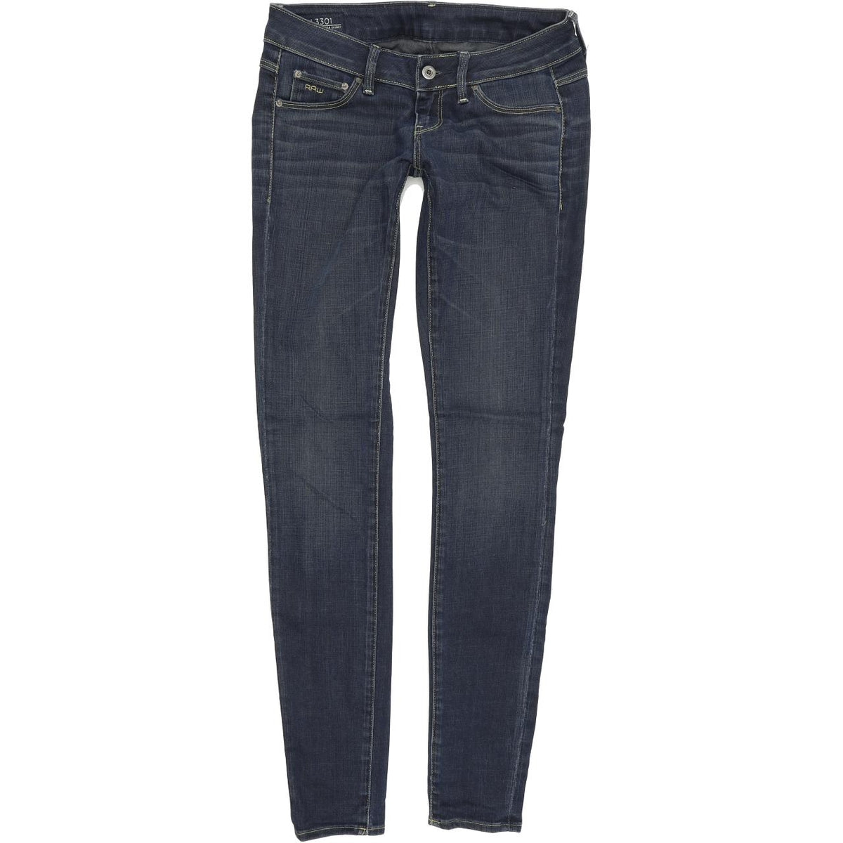 G-Star 3301 Women Blue Skinny Slim Stretch Jeans W25 L33