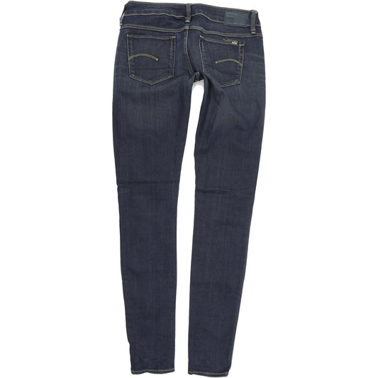 G-Star 3301 Women Blue Skinny Slim Stretch Jeans W25 L33