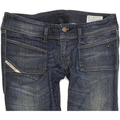 Diesel Husky 0882P Ankle Length Women Blue Skinny Slim Stretch Jeans W28 L32