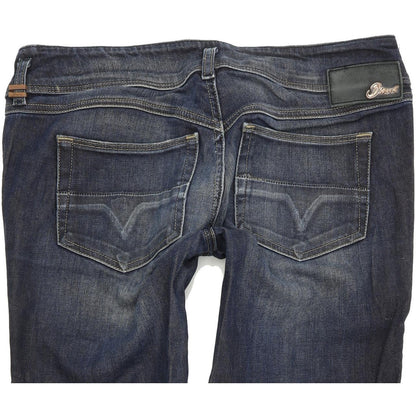Diesel Husky 0882P Ankle Length Women Blue Skinny Slim Stretch Jeans W28 L32