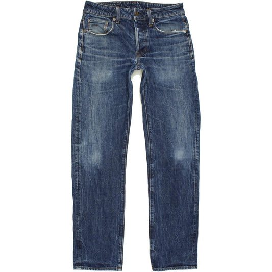 G-Star 3301 Men Blue Straight Regular Jeans W28 L30