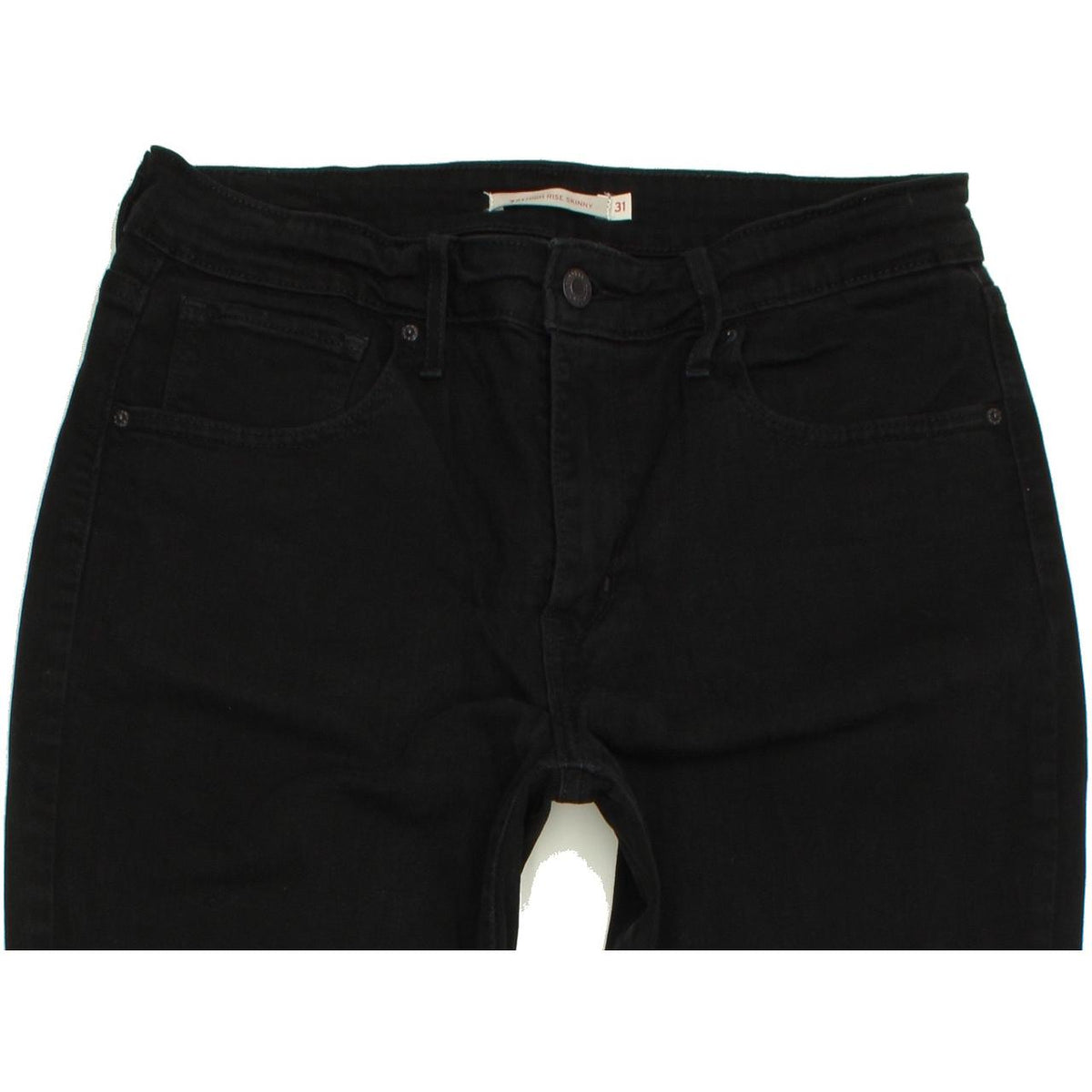 Levi's 721 Women Black Skinny Slim Stretch Jeans W31 L32