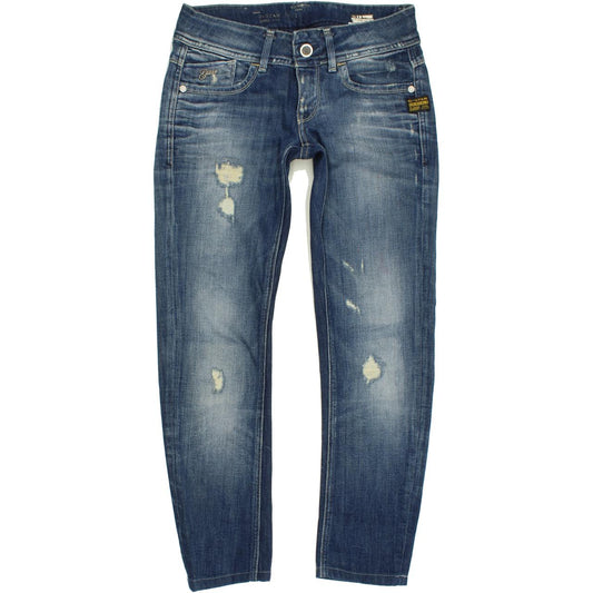 G-Star Lynn Women Blue Skinny Slim Stretch Jeans W27 L26