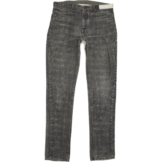 Levi's Men Charcoal Straight Slim Jeans W32 L34