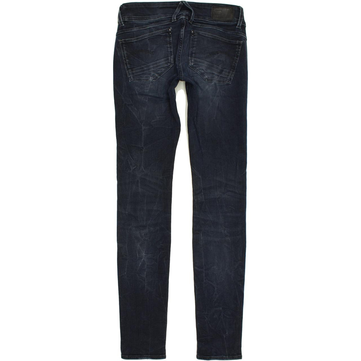 G-Star Lynn Mid Women Blue Skinny Slim Stretch Jeans W26 L32