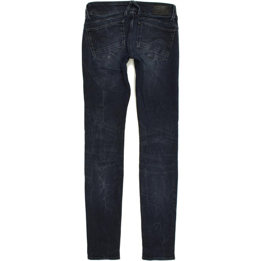 G-Star Lynn Mid Women Blue Skinny Slim Stretch Jeans W26 L32