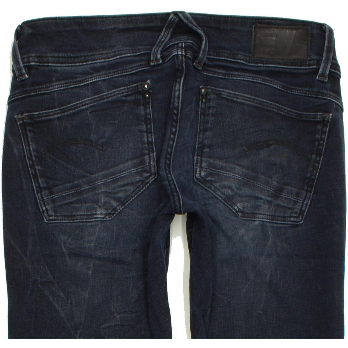 G-Star Lynn Mid Women Blue Skinny Slim Stretch Jeans W26 L32