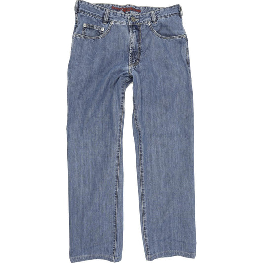 Joker Double Saddle Stitched Men Blue Straight Regular Jeans W34 L29