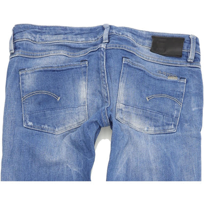 G-Star 3301 Women Blue Straight Regular Stretch Jeans W29 L34