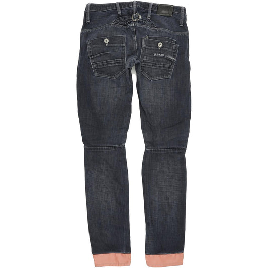 G-Star Women Blue Straight Regular Jeans W28 L32