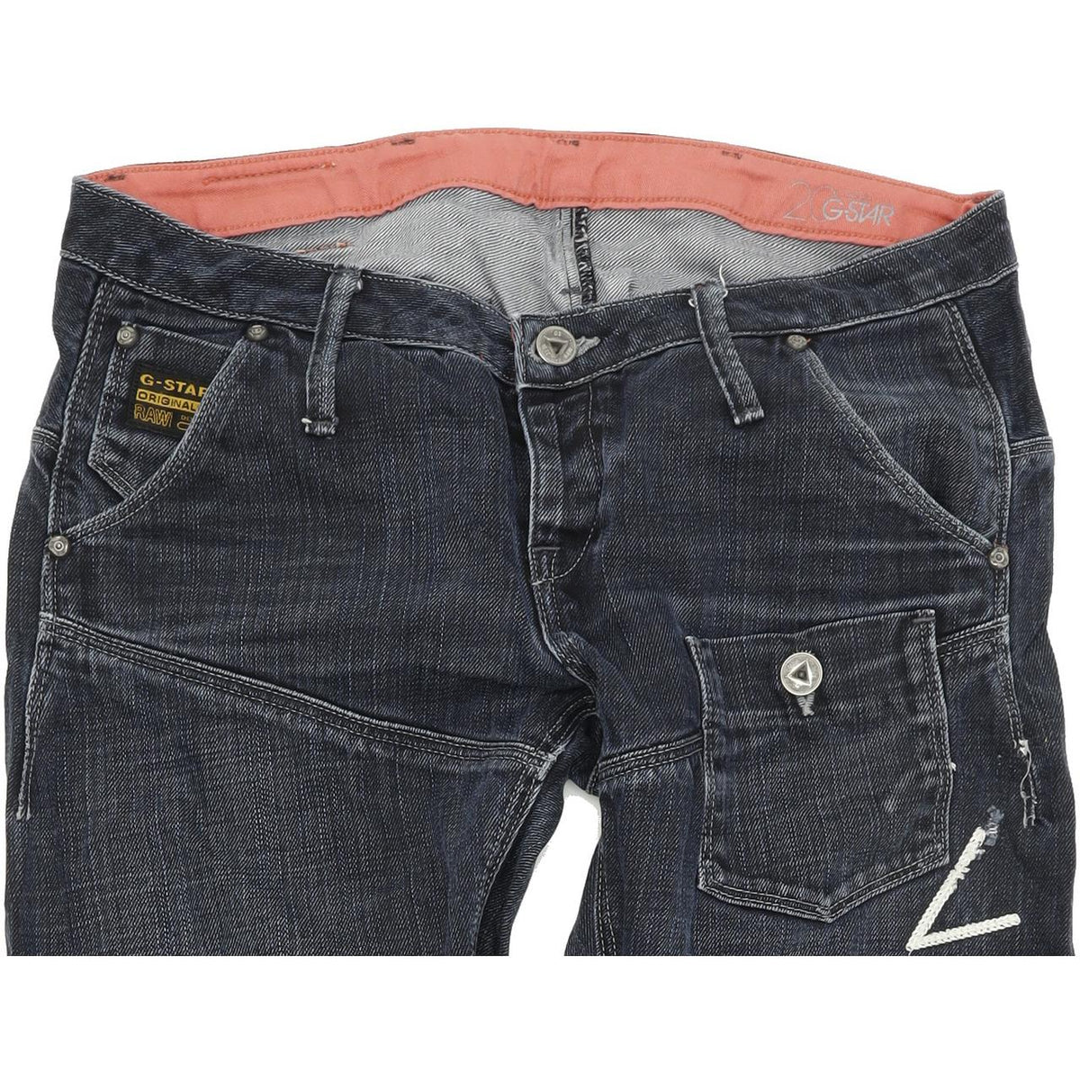 G-Star Women Blue Straight Regular Jeans W28 L32