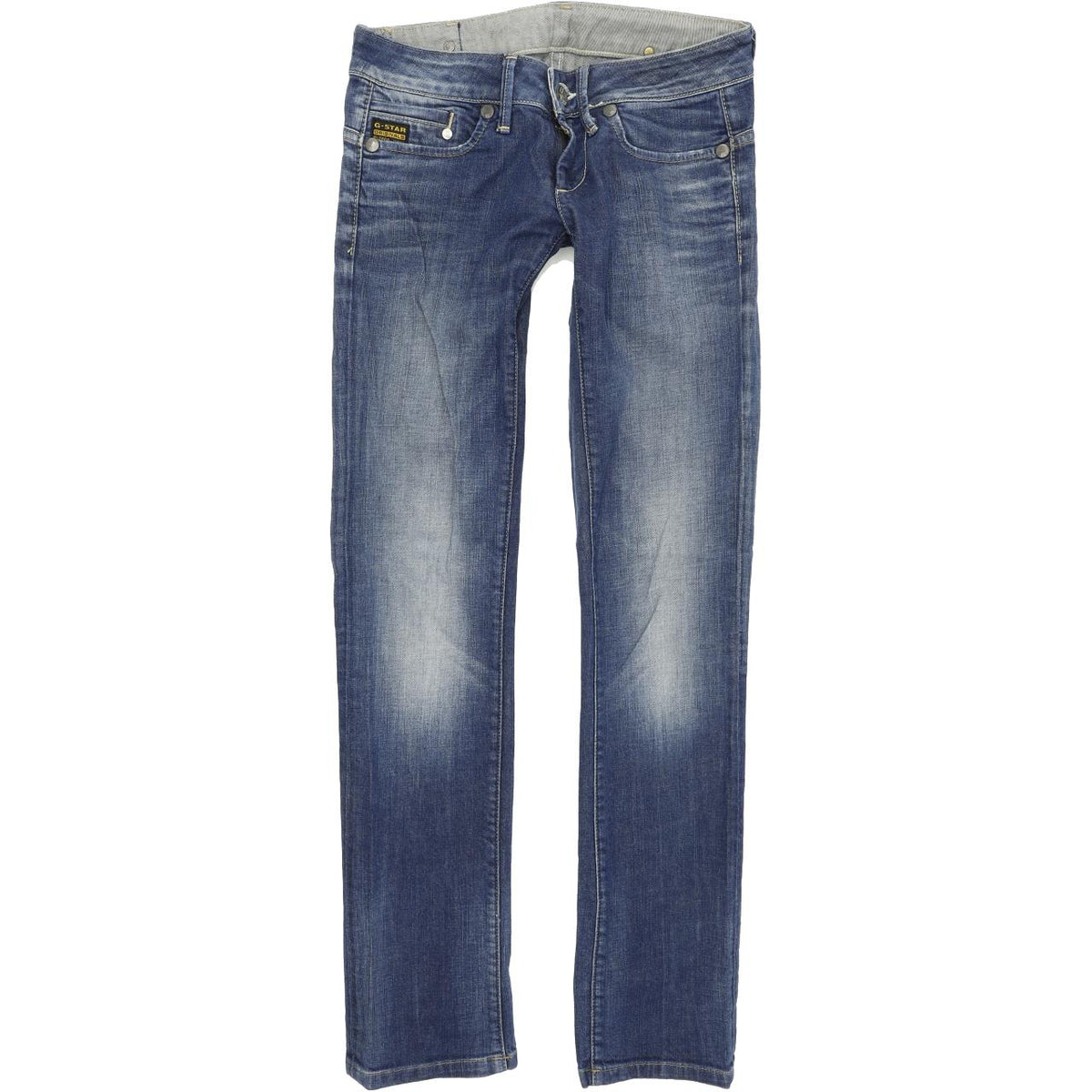 G-Star Midge Women Blue Straight Regular Stretch Jeans W26 L32
