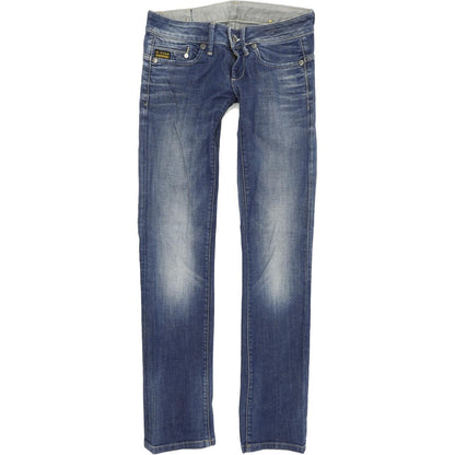 G-Star Midge Women Blue Straight Regular Stretch Jeans W26 L32