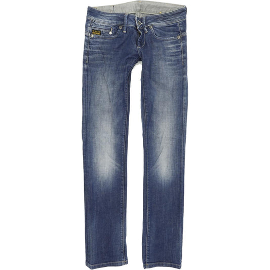 G-Star Midge Women Blue Straight Regular Stretch Jeans W26 L32