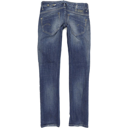 G-Star Midge Women Blue Straight Regular Stretch Jeans W26 L32