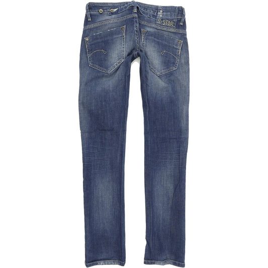 G-Star Midge Women Blue Straight Regular Stretch Jeans W26 L32