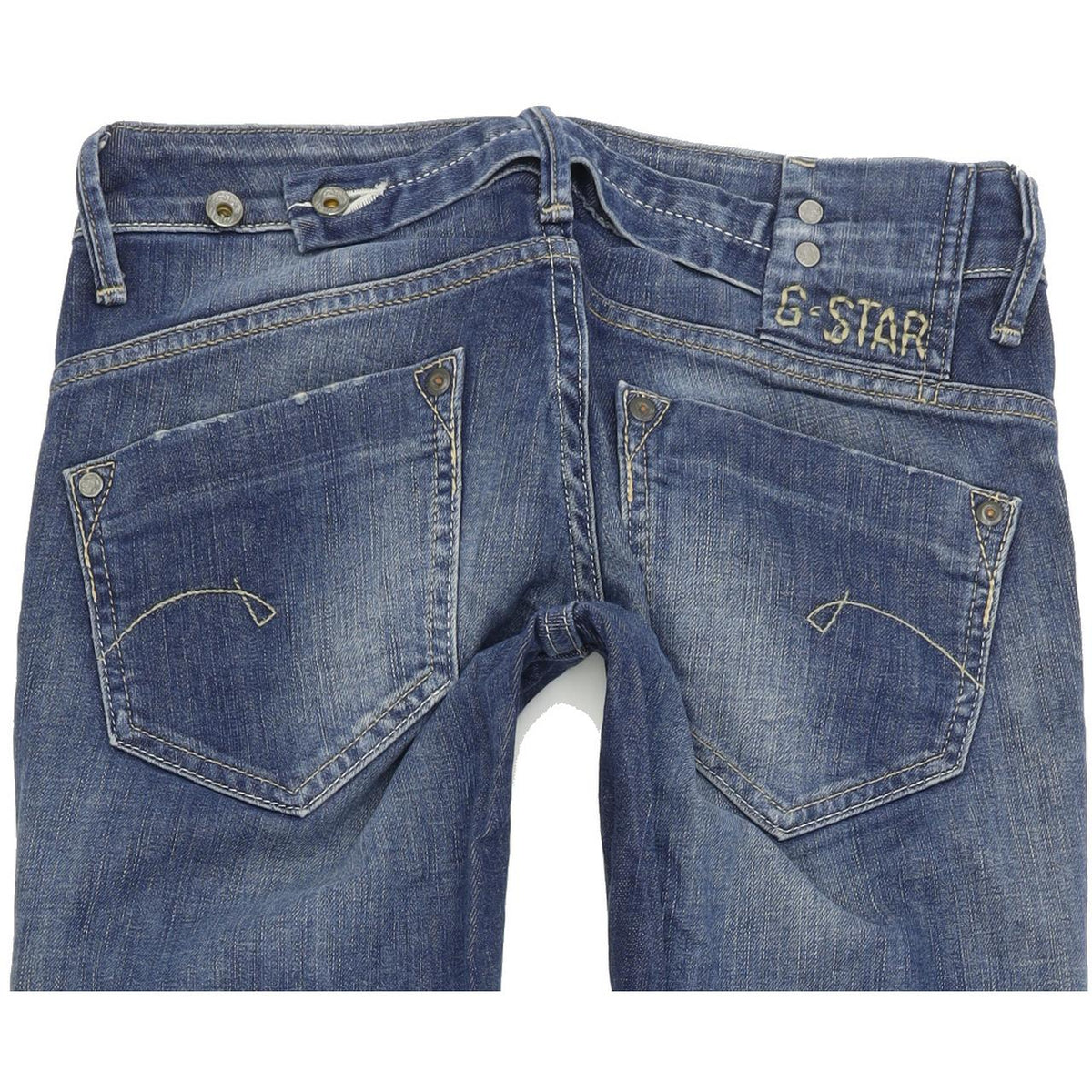 G-Star Midge Women Blue Straight Regular Stretch Jeans W26 L32