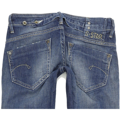 G-Star Midge Women Blue Straight Regular Stretch Jeans W26 L32